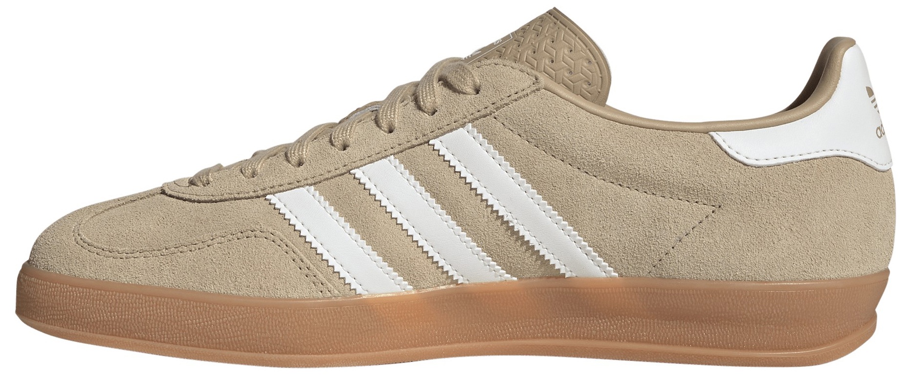 adidas Men's Gazelle Indoor Shoes - Beige/White - View 4