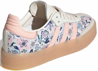 adidas Kids' Grade School Sambae Shoes - Off White/Blush Pink/Gum - View 6