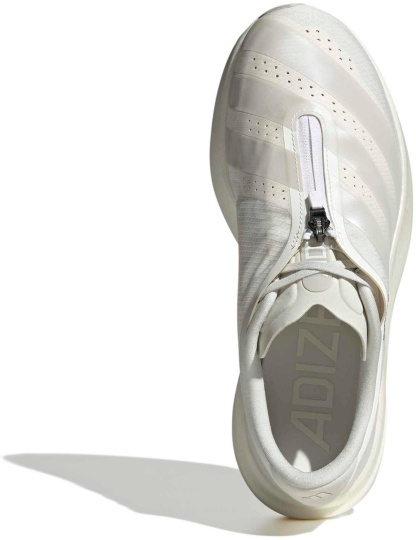 adidas Women's Adizero EVO SL Zip Running Shoes - Core White/Zero Met./Orbit Grey - View 2