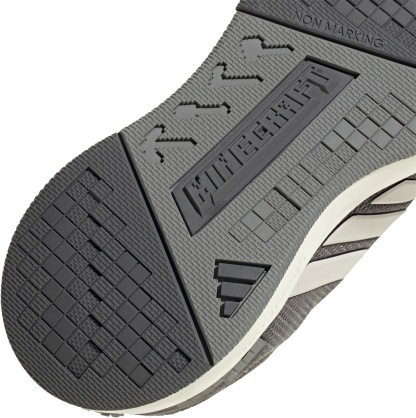 adidas Kids' Grade School Minecraft Pro Shoes - Grey Five/Grey One/Grey Three - View 8