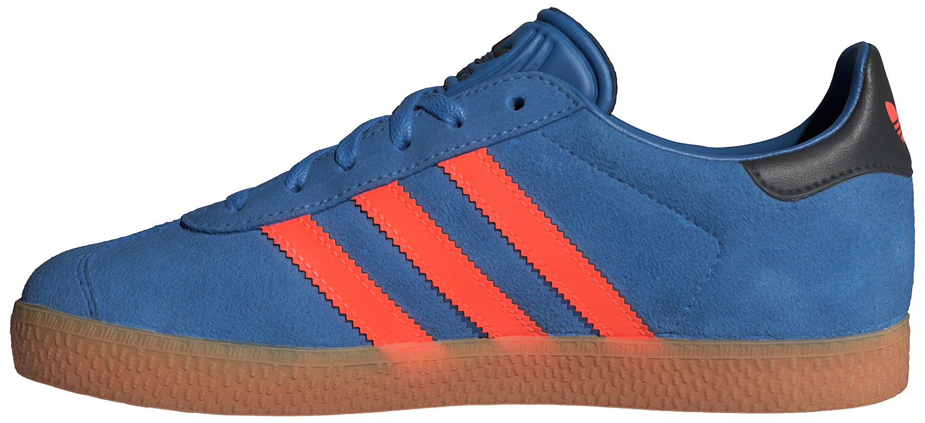 adidas Kids' Grade School Gazelle Shoes - Blue/Orange/Black - View 4