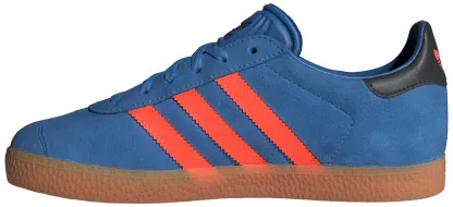 adidas Kids' Grade School Gazelle Shoes - Blue/Orange/Black - View 4