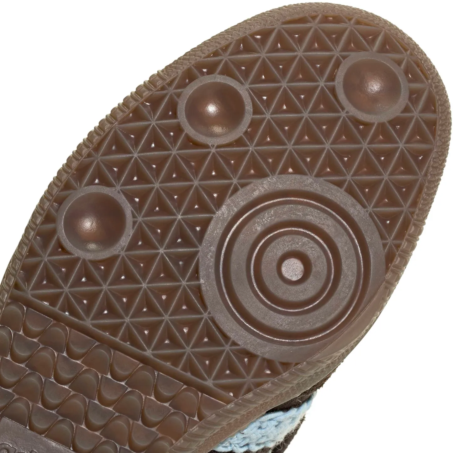 adidas Women's Long Tongue Samba Shoes - Aurora Coffee/Clear Sky - View 7