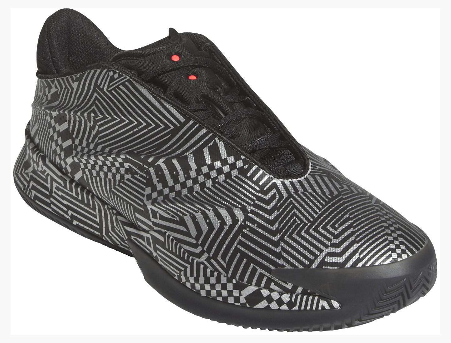 adidas Crazy Energy+ Basketball Shoes - Black/White/Red - View 5