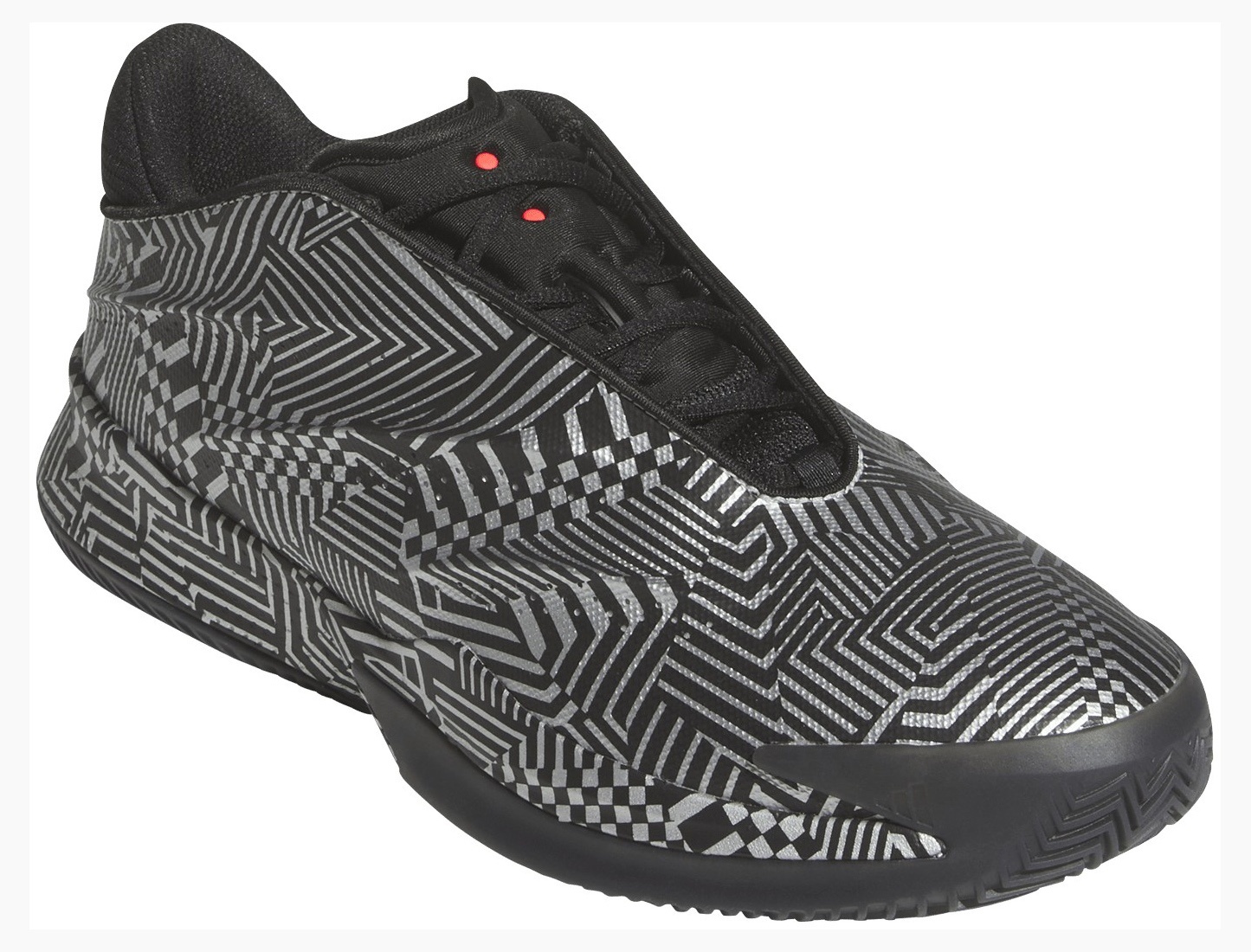 adidas Crazy Energy+ Basketball Shoes - Black/White/Red - View 5