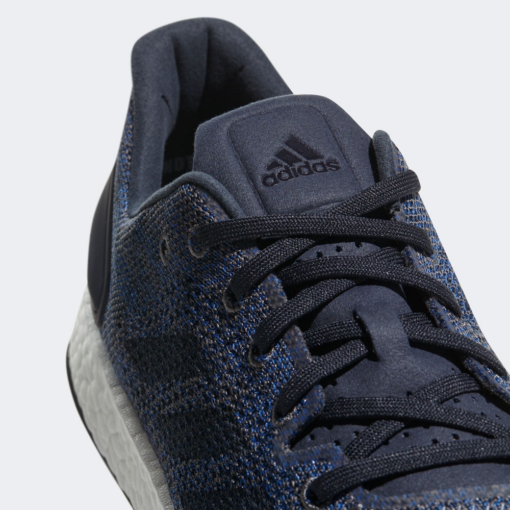 adidas Men's PureBOOST DPR Running Shoes - Blue/Black - View 4