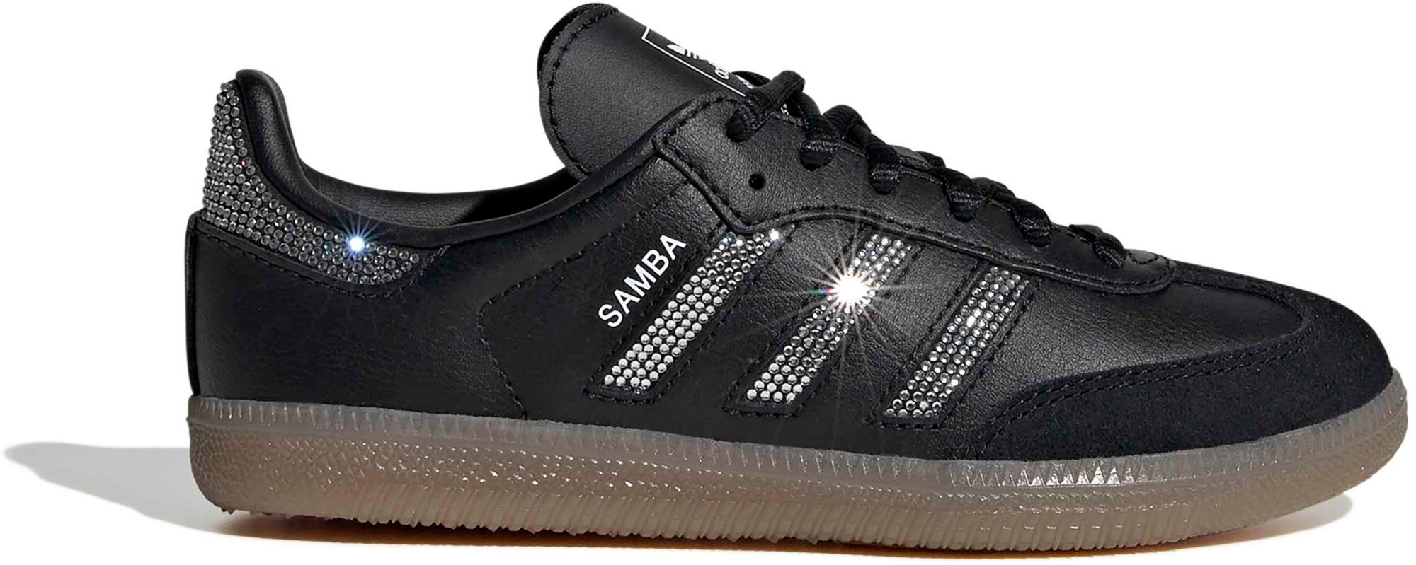 adidas Kids' Preschool Samba OG Shoes - Black/Black/Silver Metallic - View 1