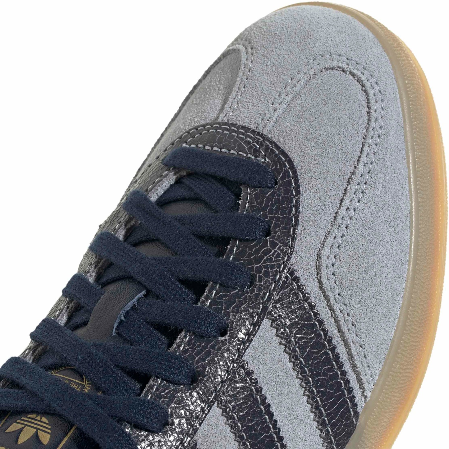 adidas Men's Gazelle Indoor Shoes - Vint Slvr/Indg - View 7