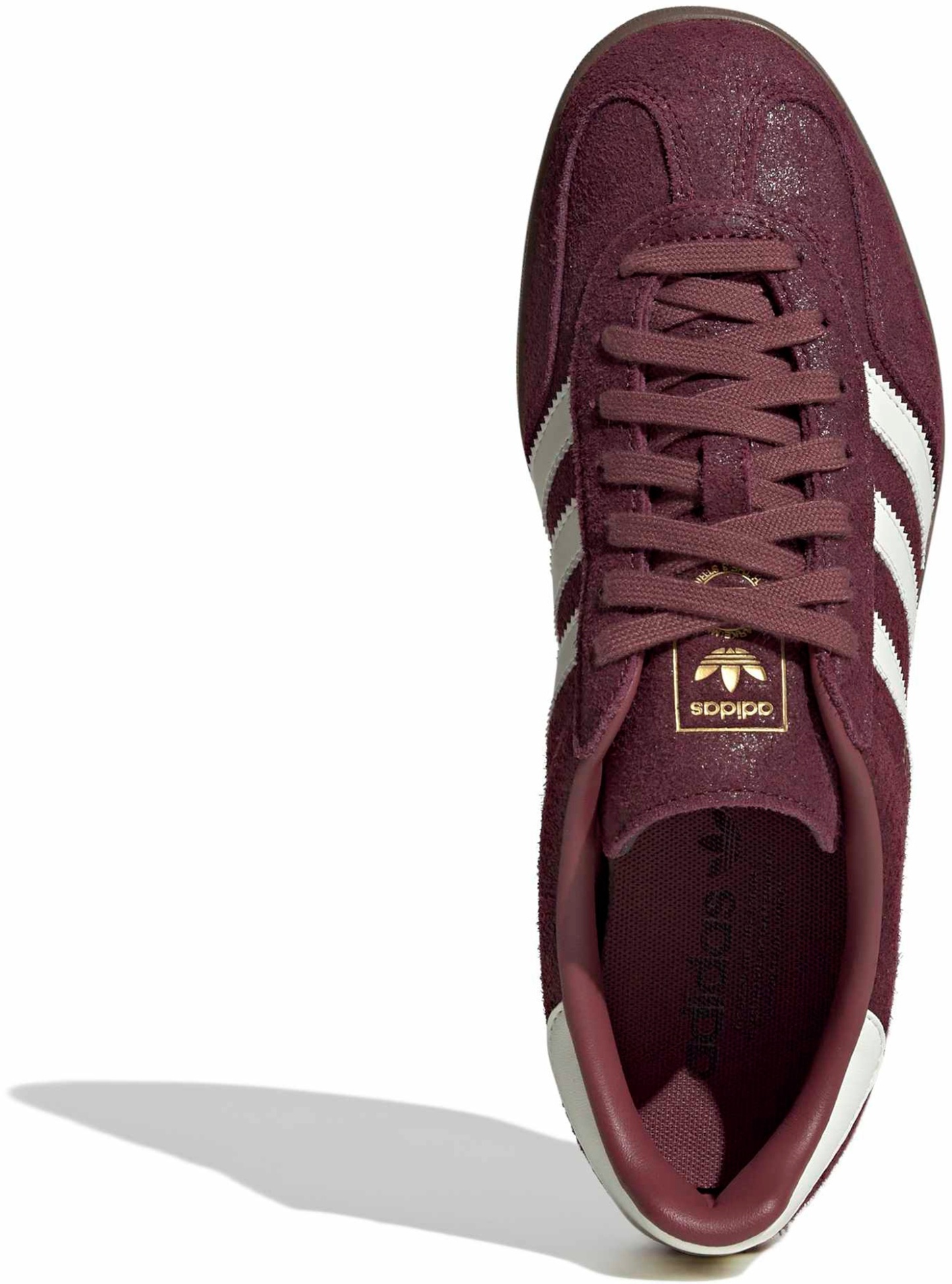 adidas Men's Gazelle Indoor Shoes - Oil Maroon/Wht - View 2