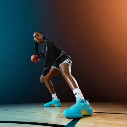 adidas D.O.N. Issue #7 'Aliyah Boston Virgin Islands PE' Basketball Shoes - Blue/Green - View 3