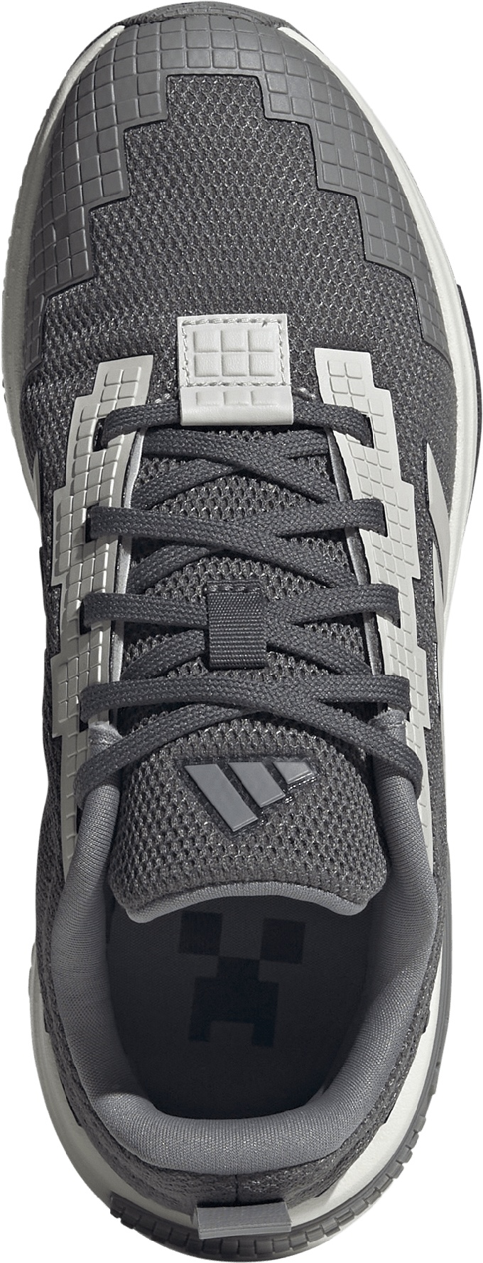 adidas Kids' Grade School Minecraft Pro Shoes - Grey Five/Grey One/Grey Three - View 2