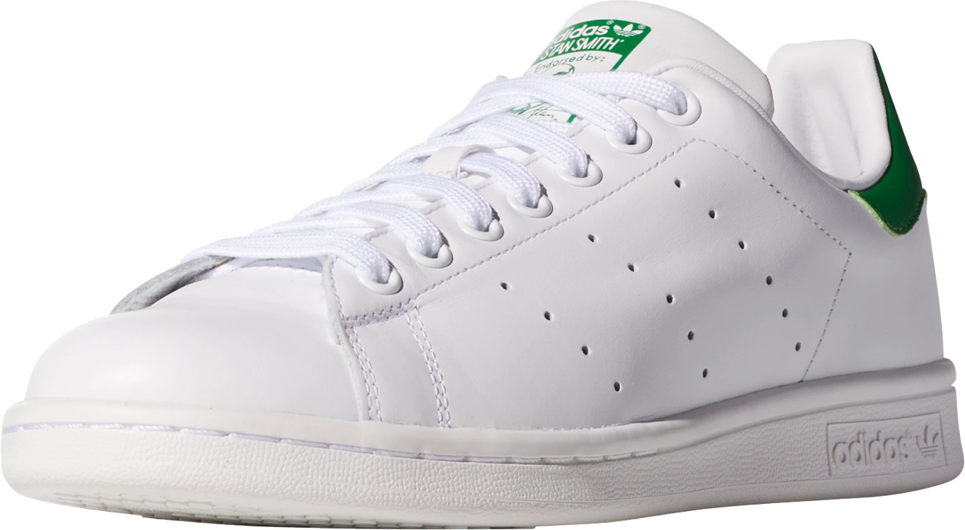 adidas Originals Men's Stan Smith Shoes - White/Green - View 4