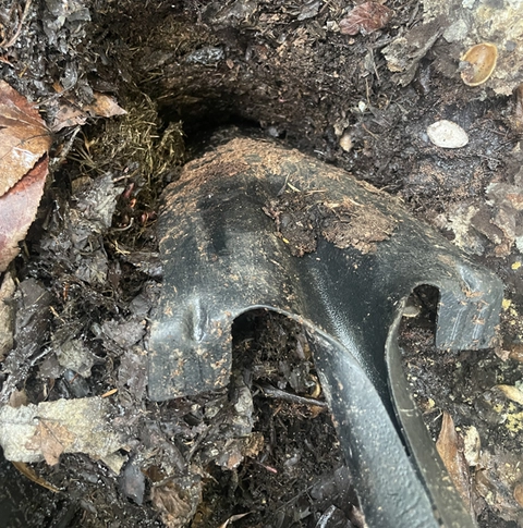 An Option is to Occasionally Jab Holes 12" Down for Additional Air Pockets