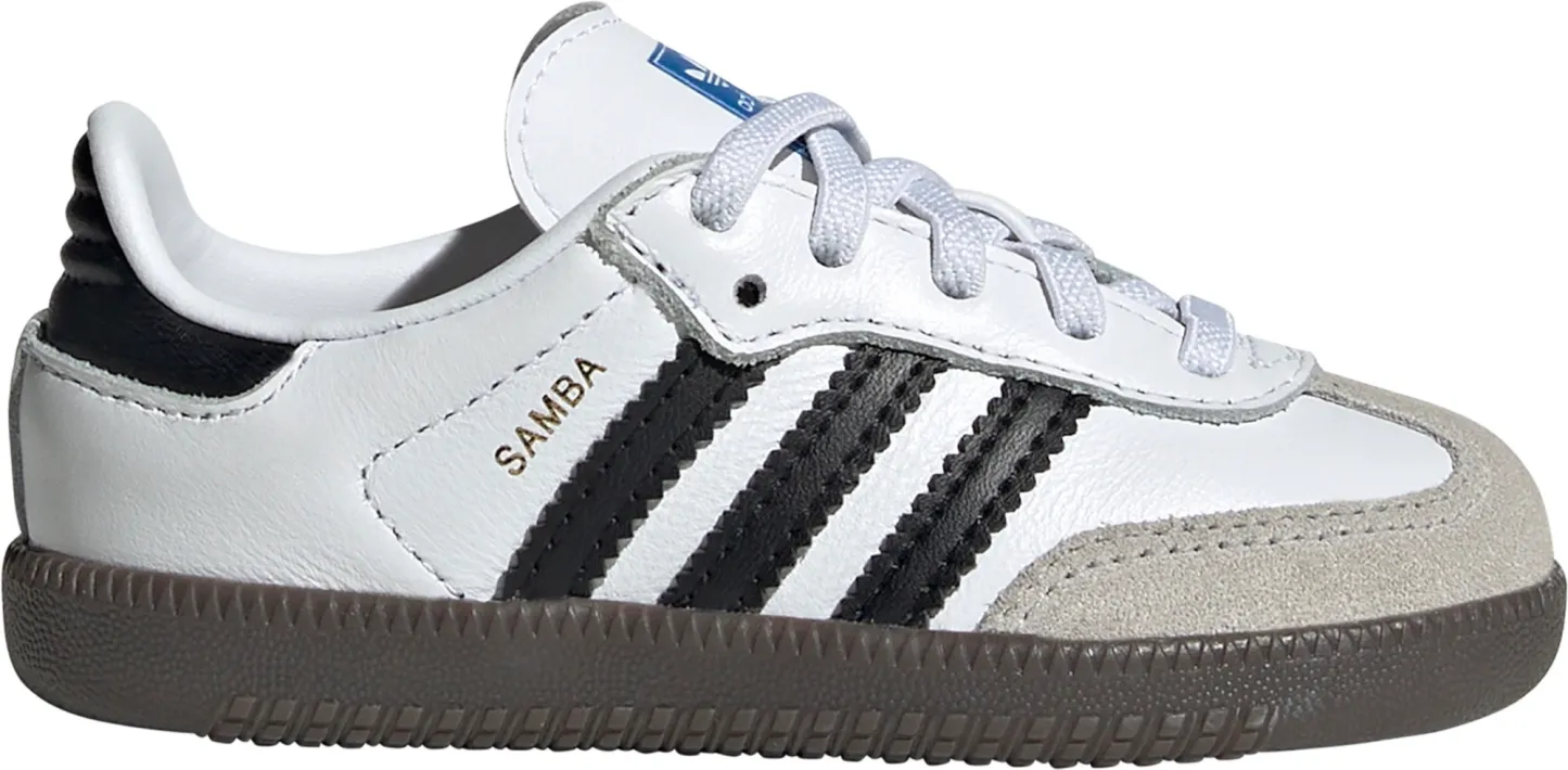 adidas Toddler Samba OG Shoes - White/Black/Gum - View 1