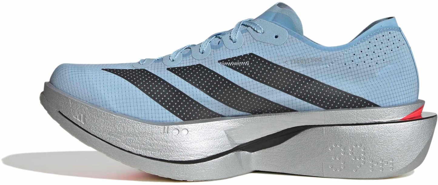 adidas Men's Adizero Adios Pro 5 Running Shoes - Clear Sky/Carbon/Silver Sky/Silver Metallic - View 5