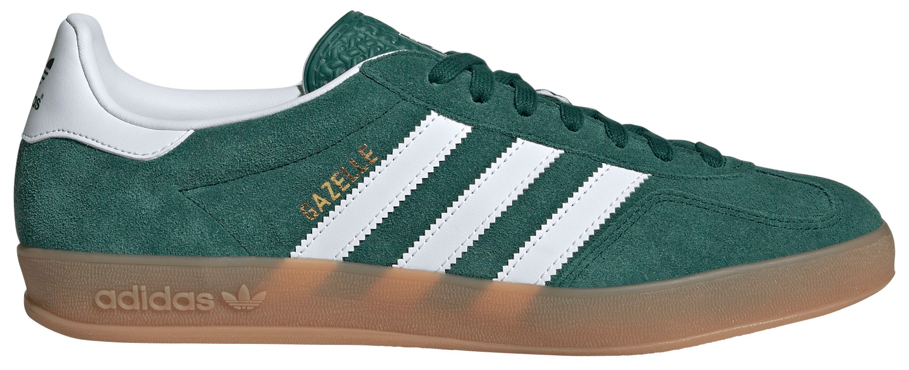 adidas Men's Gazelle Indoor Shoes - Collegiate Green/White/Gum - View 1