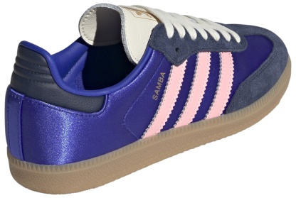 adidas Women's Samba OG Shoes - Blue/Indigo - View 7