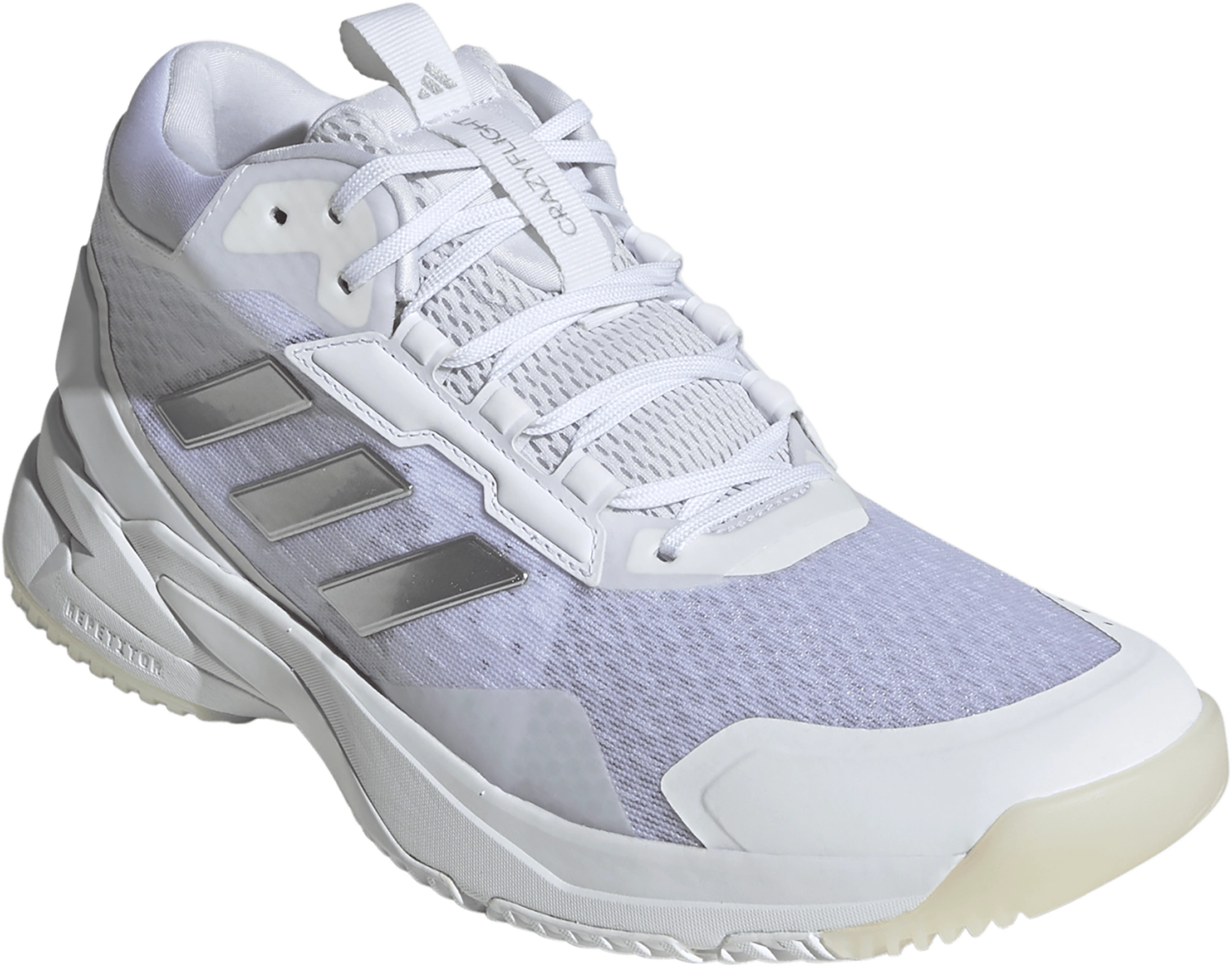 adidas Women's Crazyflight 5 Mid Volleyball Shoes - White/Silver - View 7