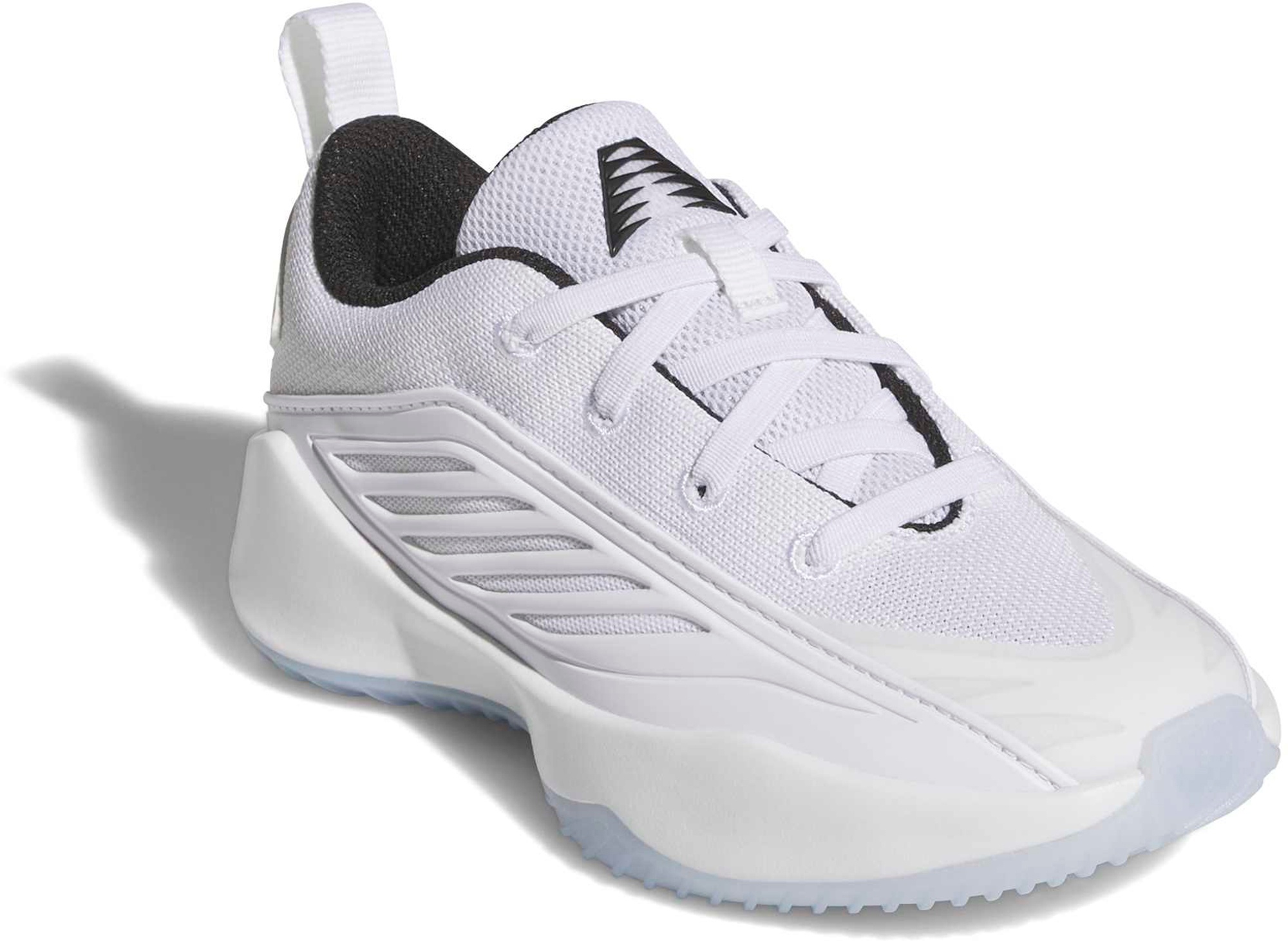 adidas Kids' Preschool Believe That. 1 Basketball Shoes - White/Core Black/White - View 6