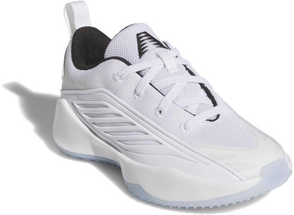 adidas Kids' Preschool Believe That. 1 Basketball Shoes - White/Core Black/White - View 6