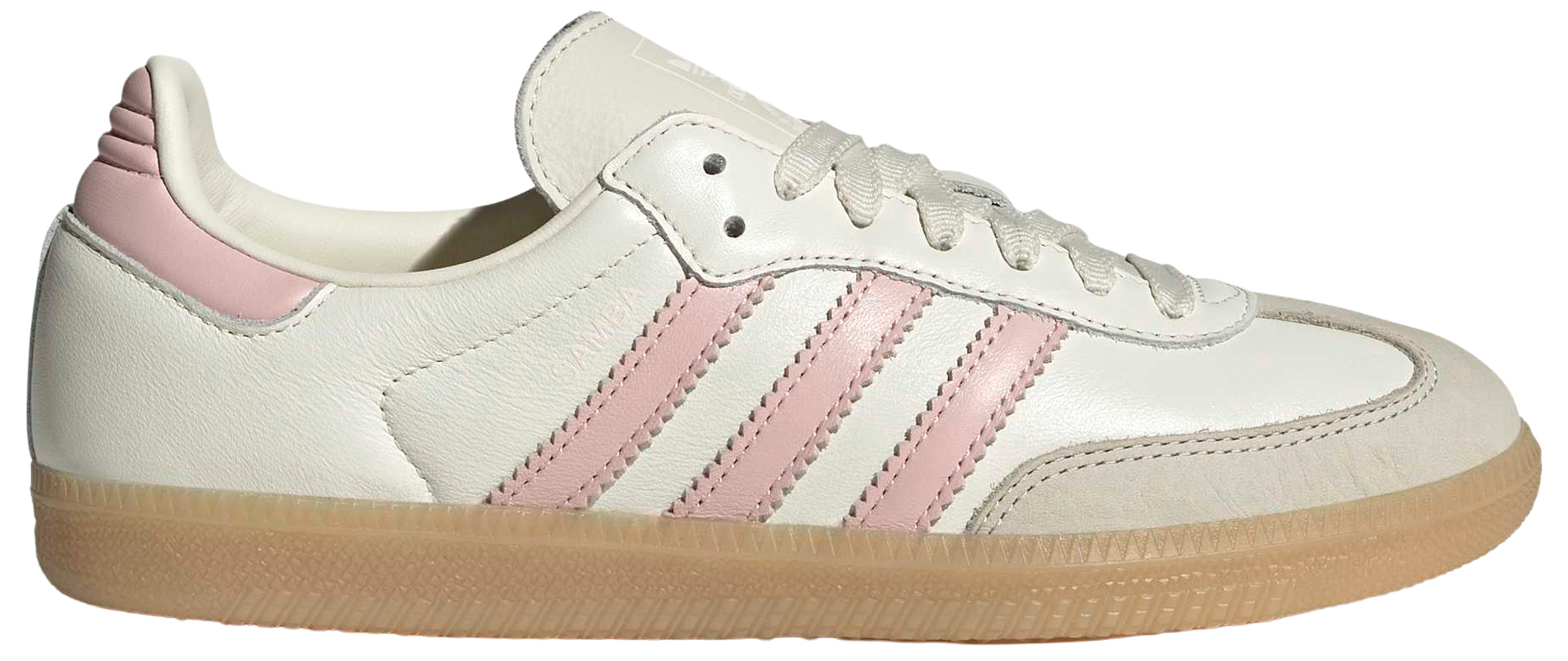 adidas Women's Samba OG Shoes - Off White/Sandy Pink/Gum 3 - View 1