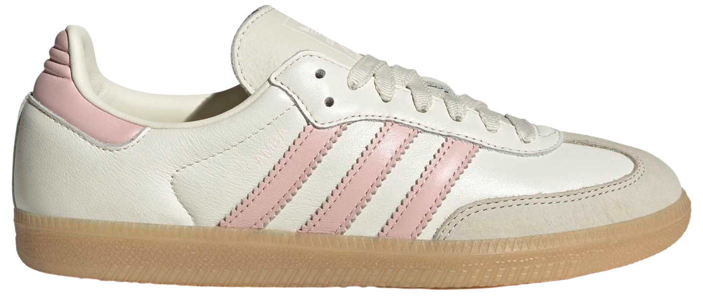 adidas Women's Samba OG Shoes - Off White/Sandy Pink/Gum 3 - View 1