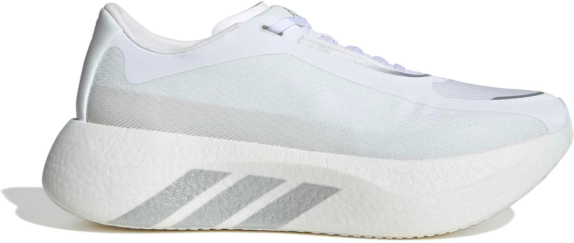 adidas Men's Hyperboost Edge Running Shoes - White/Silver Mtllc/Zero - View 1