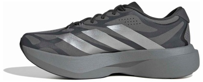 adidas Men's Adizero EVO SL EXO Running Shoes - Grey/Silver Mtllc/Grey - View 4