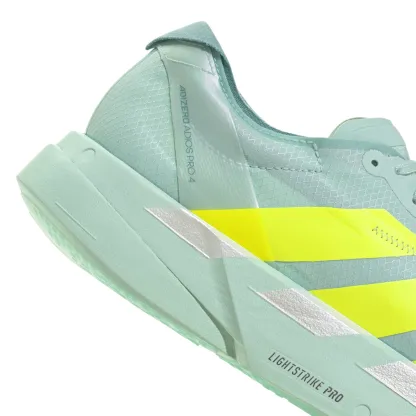 adidas Women's Adizero Adios Pro 4 Running Shoes - Teal/Yellow - View 7