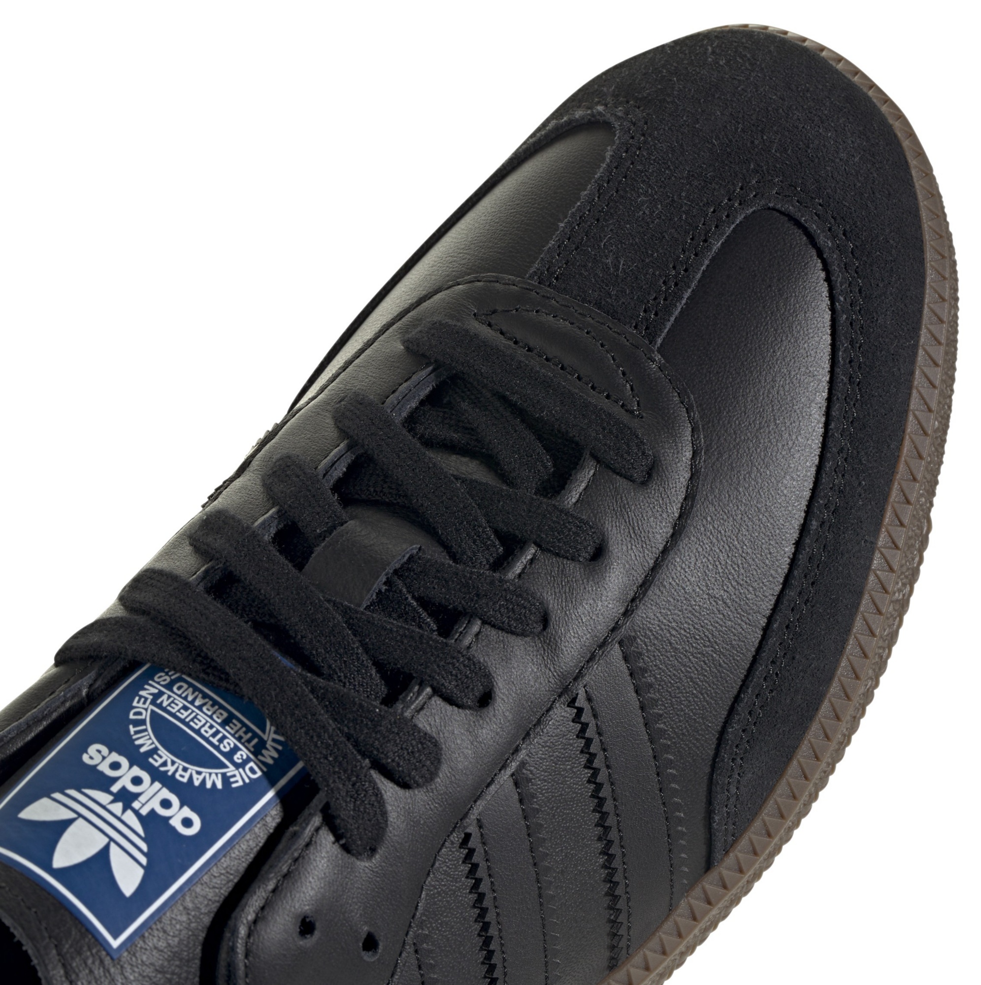 adidas Samba OG Shoes - Black/Gum - View 2