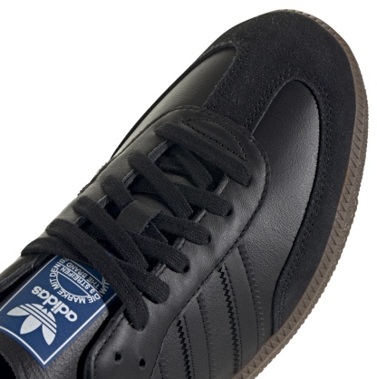 adidas Samba OG Shoes - Black/Gum - View 2