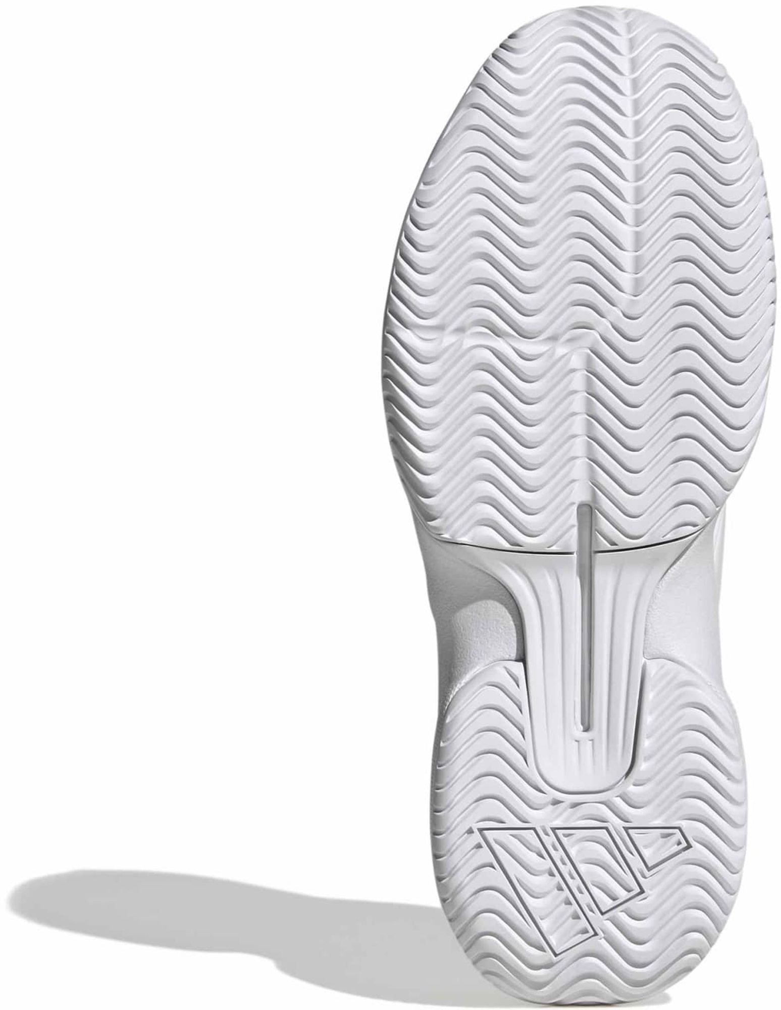 adidas Women's GameCourt 3 All Court Tennis Shoes - Ftwr White/Zero Met./Ftwr White - View 3