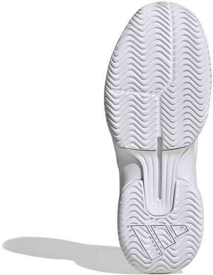 adidas Women's GameCourt 3 All Court Tennis Shoes - Ftwr White/Zero Met./Ftwr White - View 3