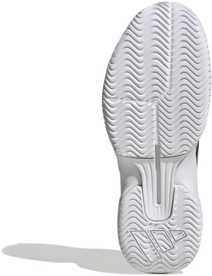adidas Women's GameCourt 3 All Court Tennis Shoes - Core Black/Silver Met./Ftwr White - View 3