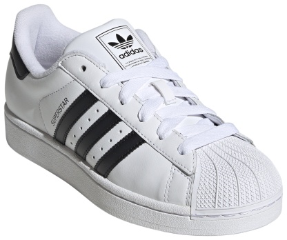 adidas Women's Superstar II Shoes - White/Black/White - View 12