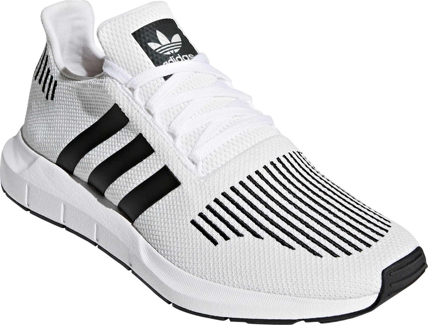 adidas Originals Men's Swift Run Shoes - White/Black - View 6