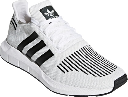 adidas Originals Men's Swift Run Shoes - White/Black - View 6