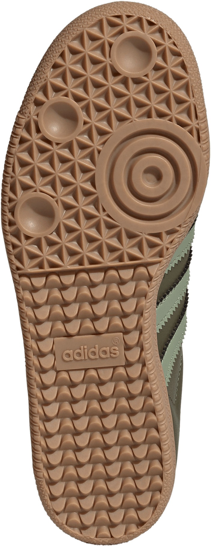 adidas Kids' Grade School Samba OG Shoes - Olive Strata/Tent Green/Gum4 - View 3