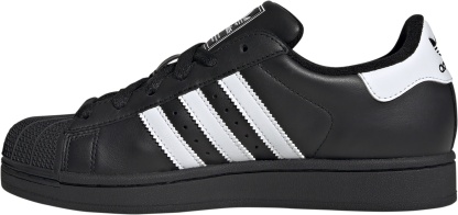 adidas Women's Superstar II Shoes - Black/Black/White - View 9