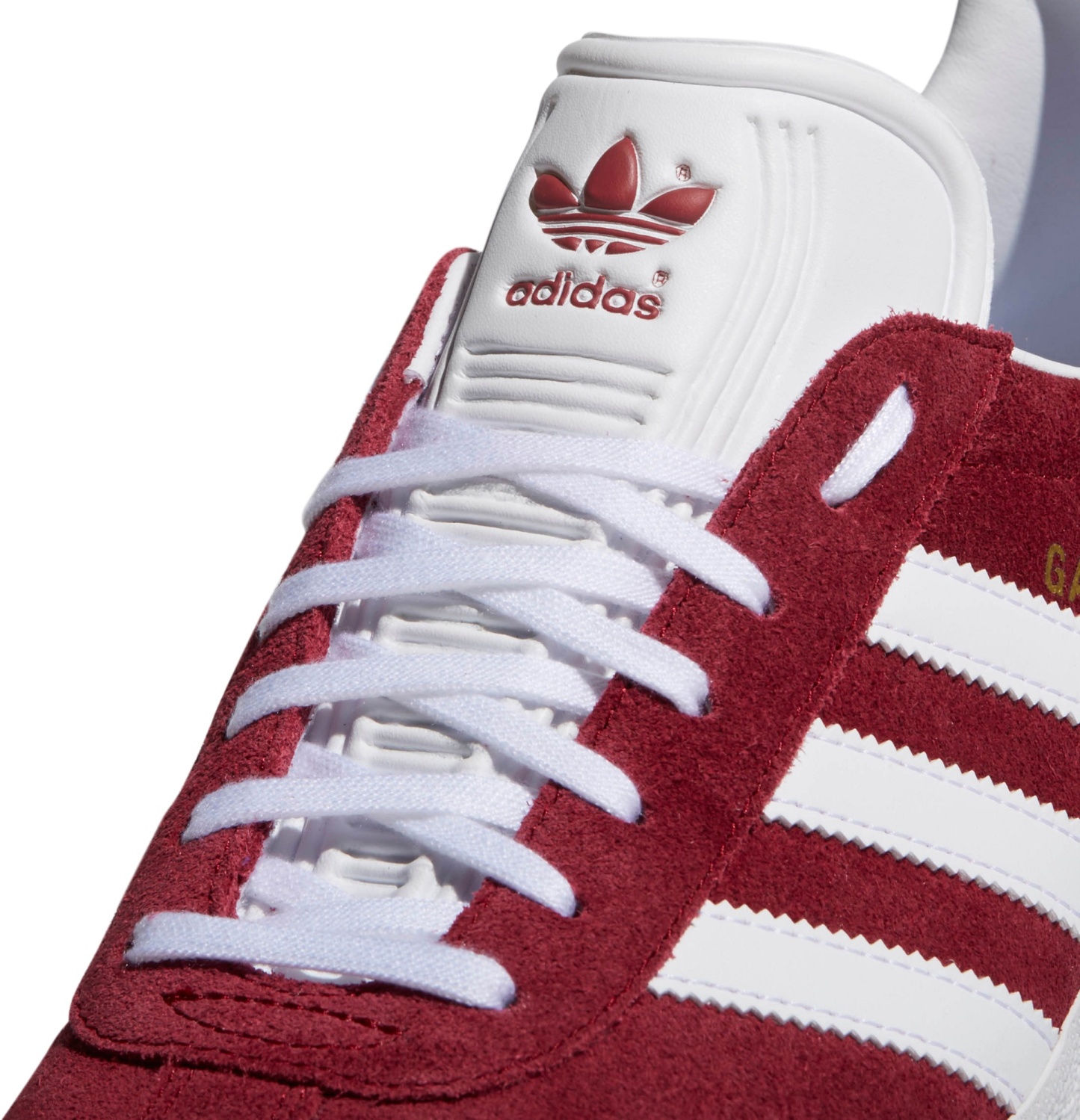 adidas Men's Gazelle Shoes - Collegiate Burgundy White - View 8