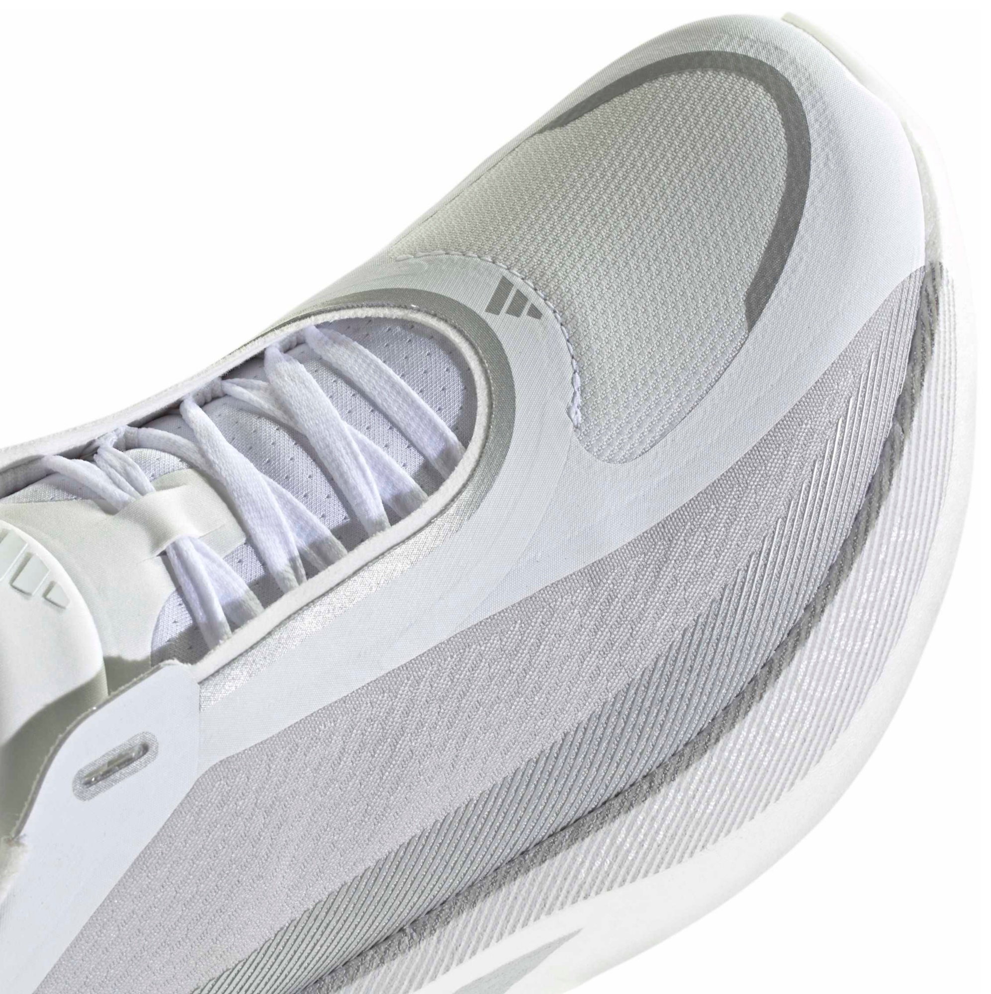 adidas Men's Hyperboost Edge Running Shoes - White/Grey/Silver - View 8