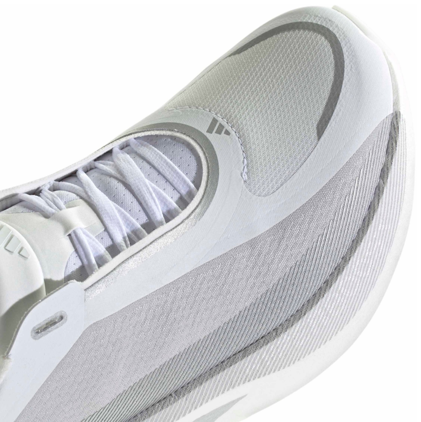 adidas Men's Hyperboost Edge Running Shoes - White/Grey/Silver - View 8