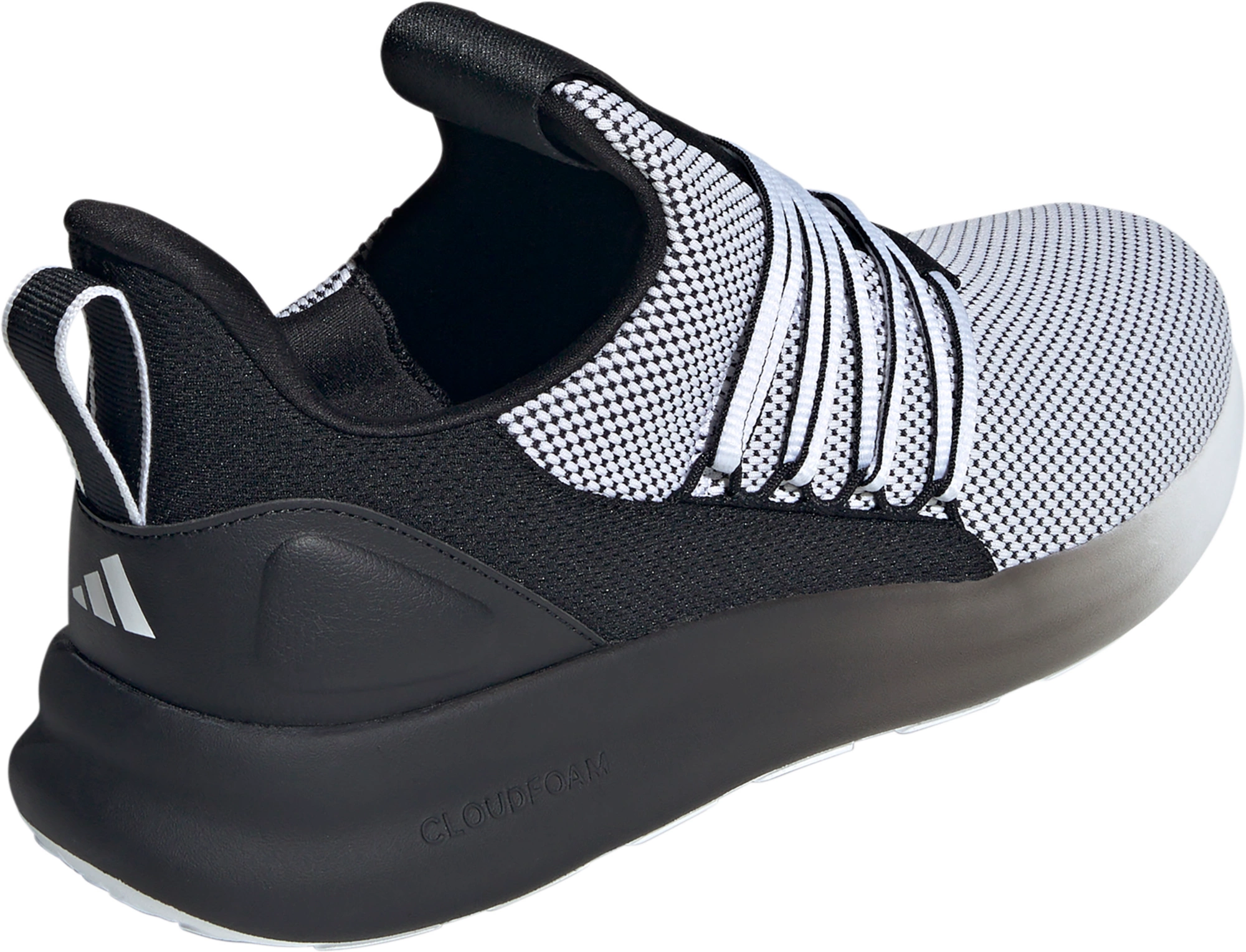 adidas Men's Lite Racer Adapt 7.0 Shoes - White/Black/White - View 5