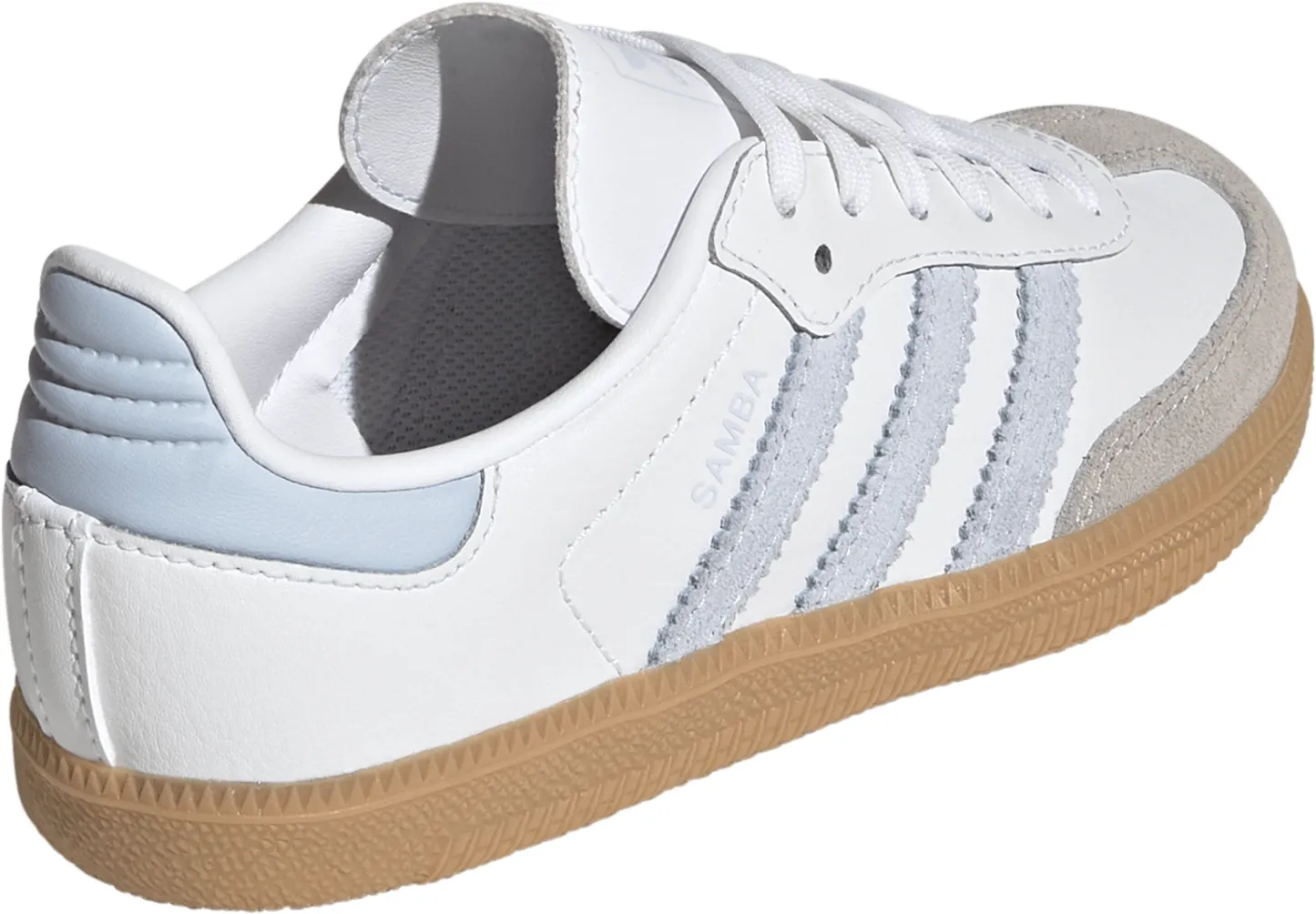 adidas Kids' Preschool Samba OG Shoes - White/Sky/Gum - View 6
