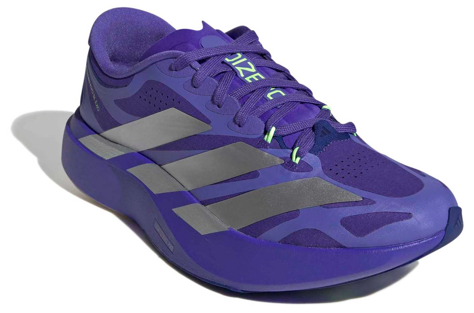 adidas Men's Adizero EVO SL EXO Running Shoes - Solar Purple/Silver Met./Pure Purple - View 5