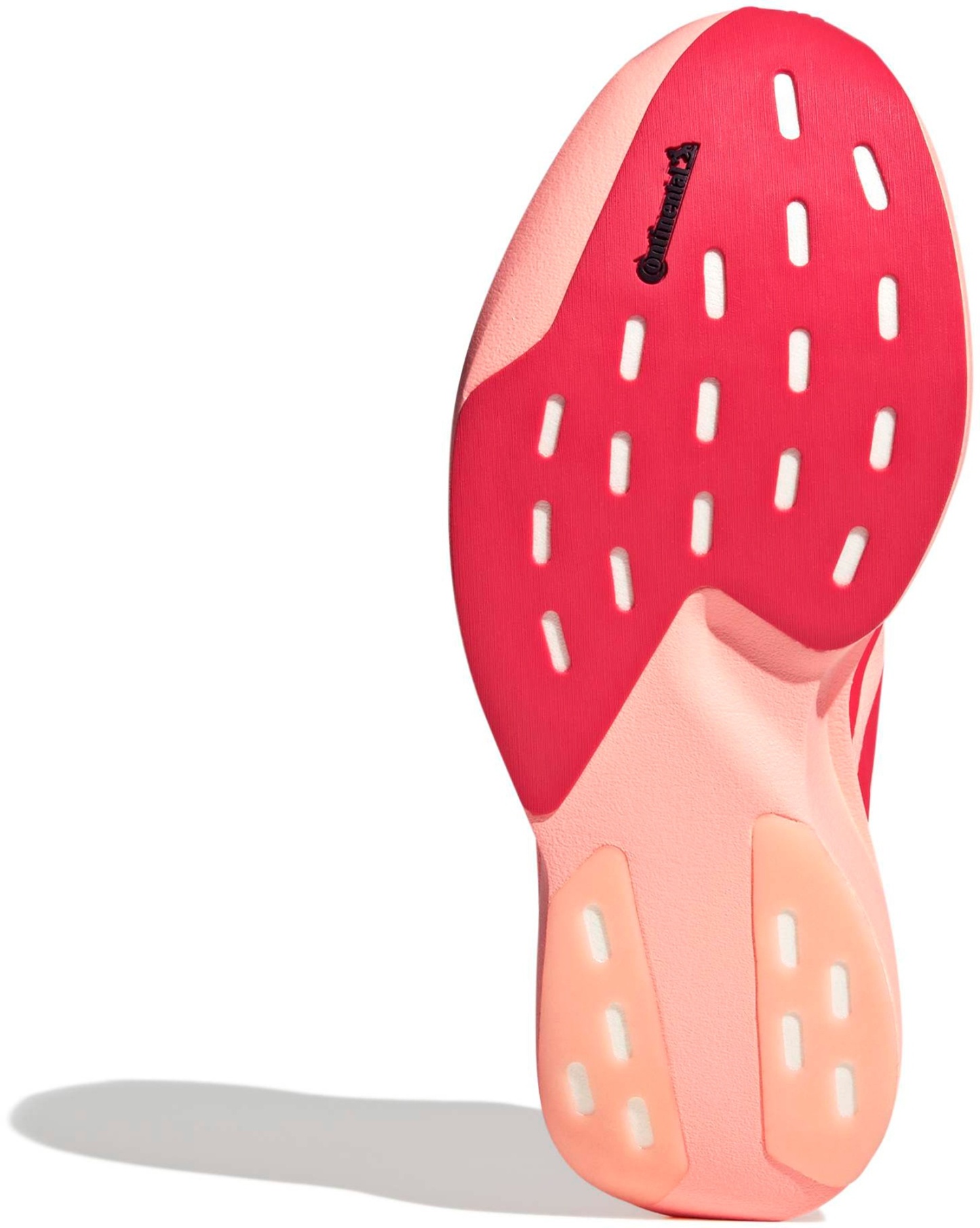 adidas Women's Adizero EVO SL Woven Running Shoes - Frozen Turbo/Lucid Red/Silver Met. - View 3