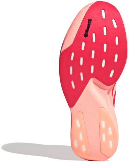 adidas Women's Adizero EVO SL Woven Running Shoes - Frozen Turbo/Lucid Red/Silver Met. - View 3