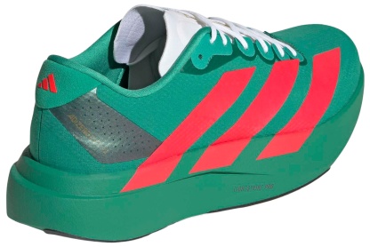 adidas Men's Adizero EVO SL Woven Running Shoes - Court Green/Lucid Red/Ftwr White - View 8