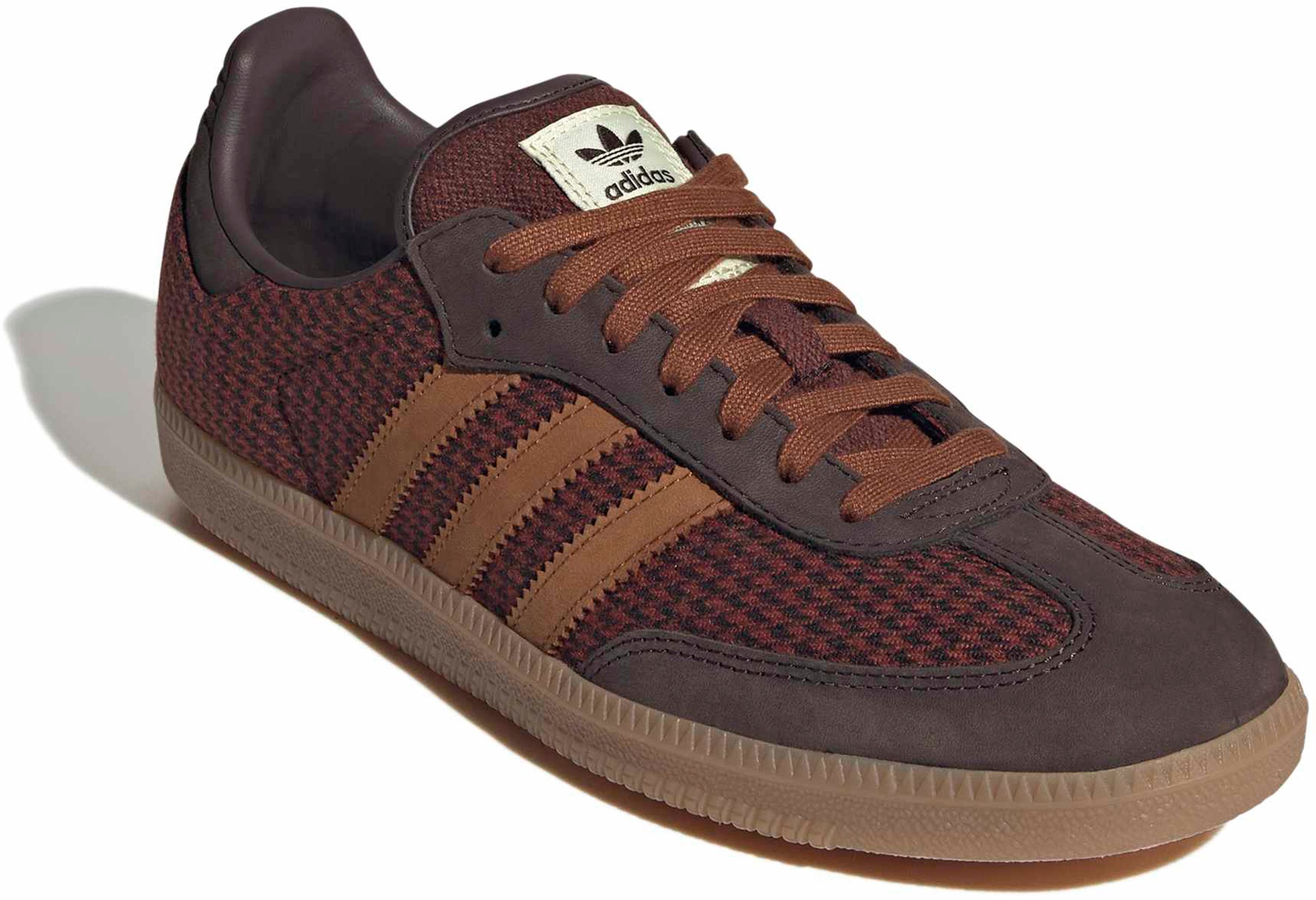 adidas Samba OG Shoes - Hndstooth Coffee/Brnz - View 6