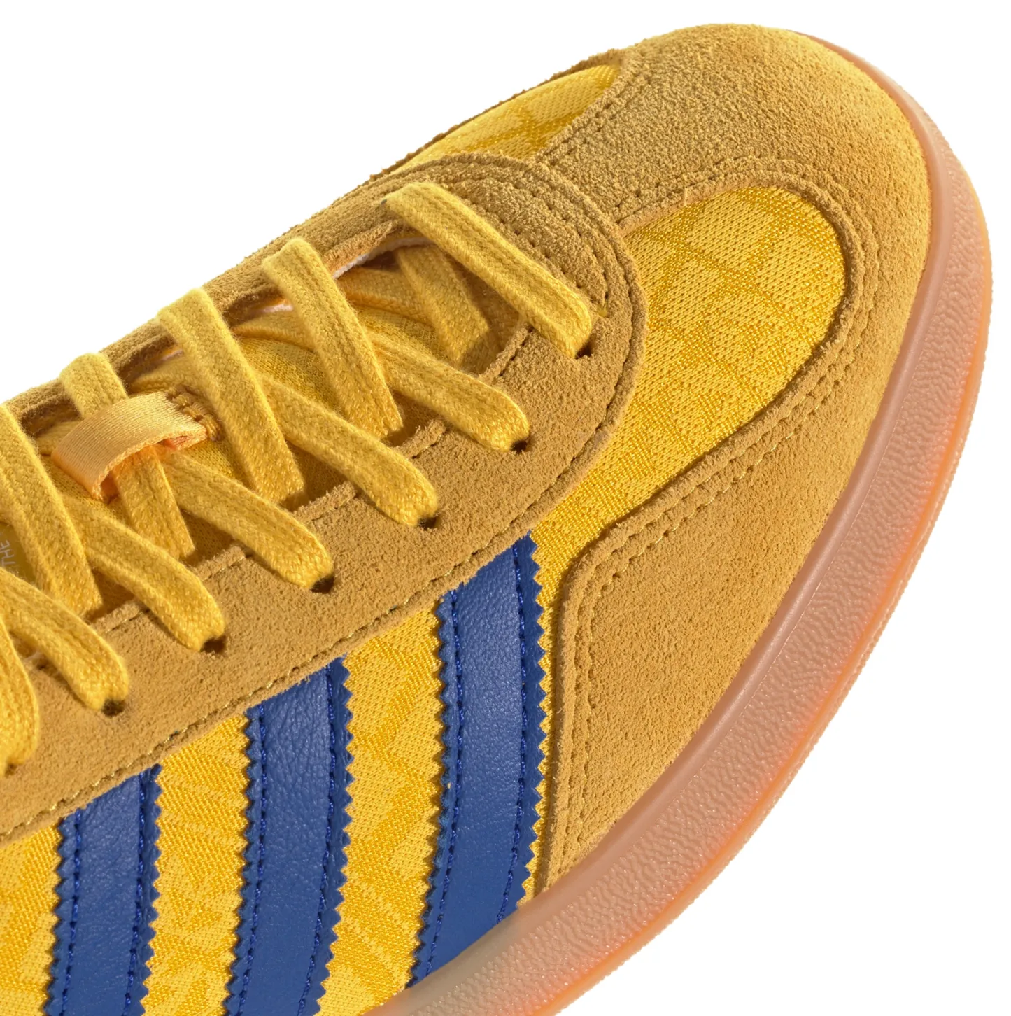 adidas World Cup Gazelle Indoor Shoes - Bold Gold/Power Blue/Team Colleg Red - View 7